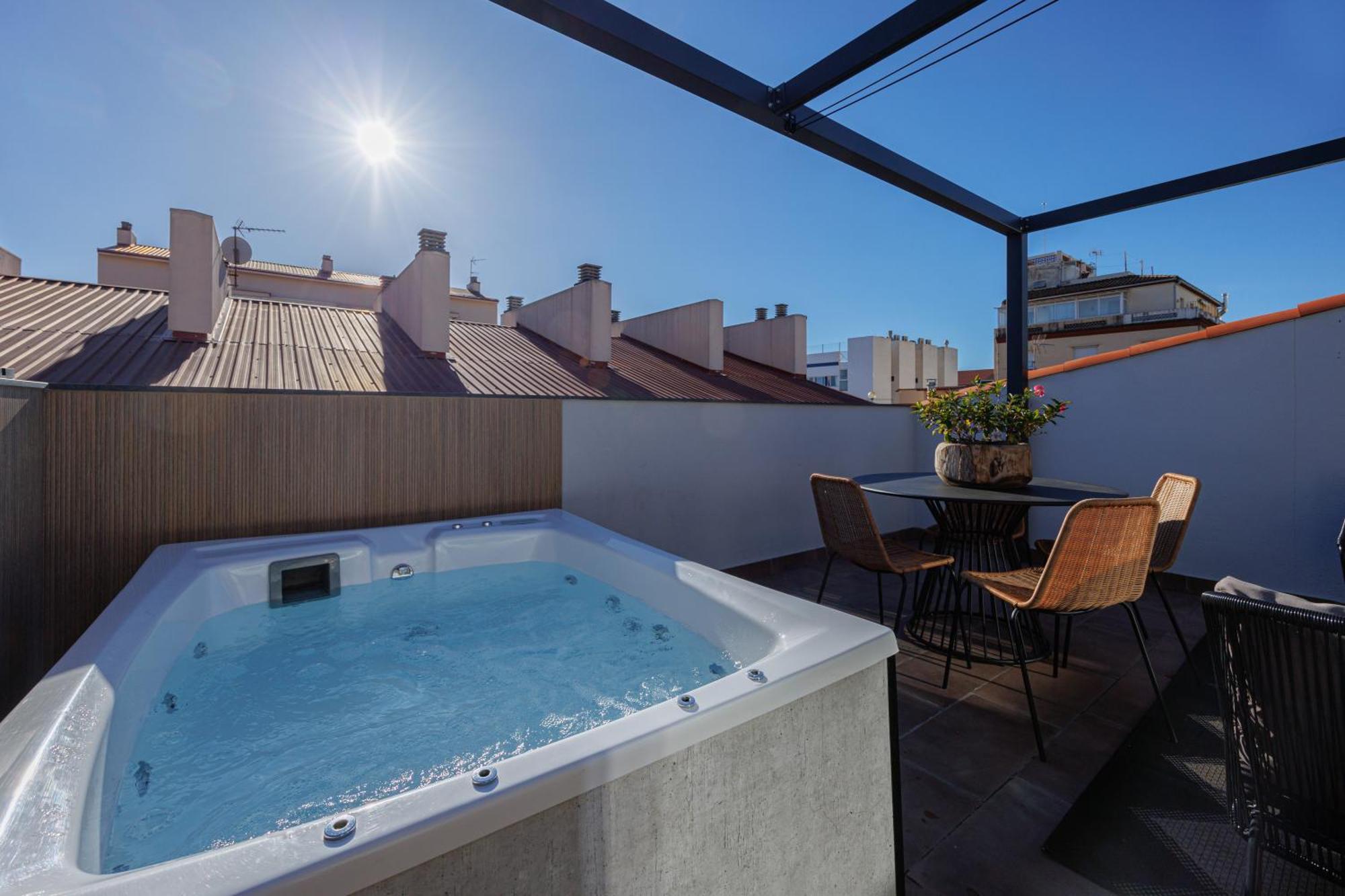 Atico Duplex Playa Area Barcelona Con Spa Exterior Montgat Eksteriør bilde